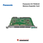 Panasonic KX-TDA6110 Memory Expander Card