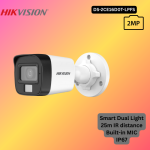 Hikvision DS-2CE16D0T-LPFS 2MP Smart Hybrid Light Audio Fixed Mini Bullet Camera