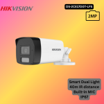Hikvision DS-2CE17D0T-LFS 2MP Smart Hybrid Light Audio Fixed Bullet Camera