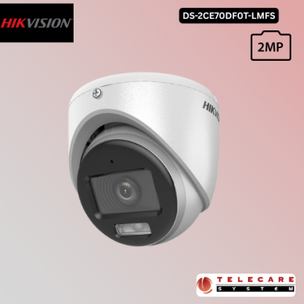 Hikvision DS-2CE70DF0T-LMFS 2MP Smart Hybrid Light ColorVu TVI Turret Camera