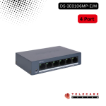 Hikvision DS-3E0106MP-E/M 4 Port Unmanaged PoE Switch