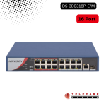Hikvision DS-3E0318P-E/M(B) 16-Port Fast Ethernet Unmanaged POE Switch