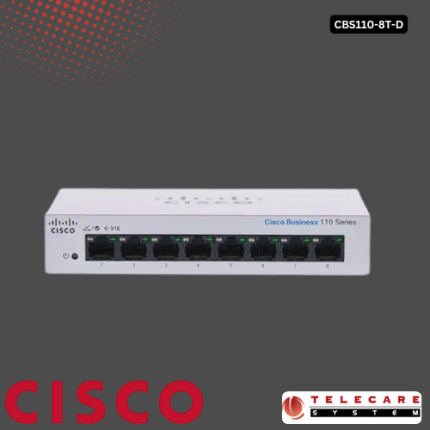 Cisco CBS110-8T-D 110 Series 8 Port Unmanaged Desktop Switch