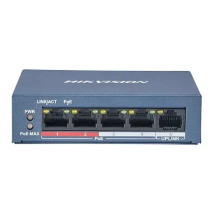 Hikvision DS-3E0105P-EM(B) 4-Port Fast Ethernet Unmanaged POE Switch