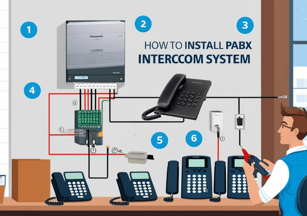 How to Install a PABX Intercom in Office,Home by Yourself in Bangladesh