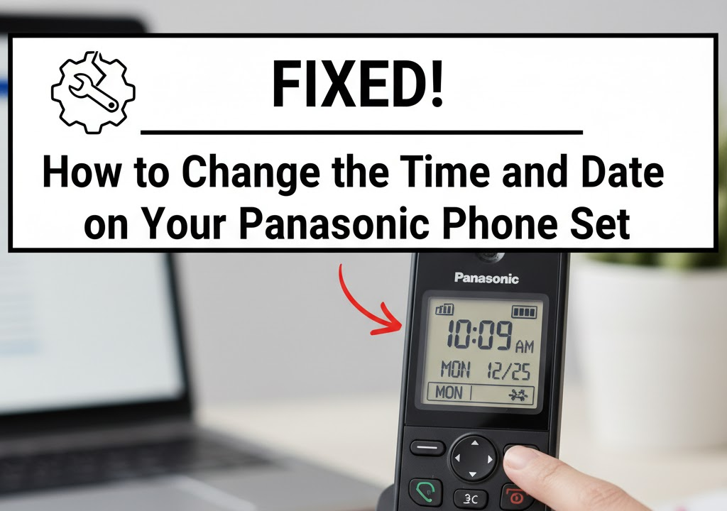How to Change the Time and Date on Your Panasonic Phone Set