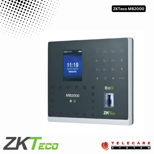 ZKTeco MB2000 ZKTeco MB2000 Multi-biometric Time Attendance Terminal and Access Control with Adapter