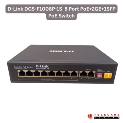 D-Link DGS-F1008P-1S 8 Port PoE+2GE+1SFP PoE Switch