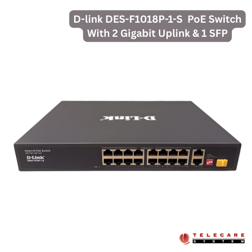 D-link DES-F1018P-1-S PoE Switch With 2 gigabit Uplink & 1 SFP Port in BD