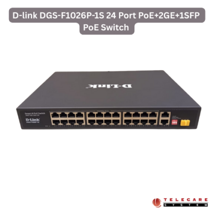 D-Link DGS-F1026P-1S 24 Port Gigabyte PoE+2GE+1SFP PoE Switch